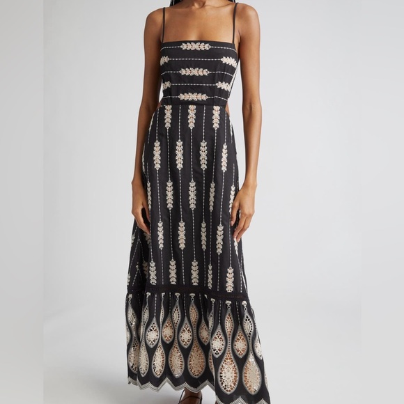 NWT New Johanna Ortiz Nostalgica Midi Dress Size 2 - Picture 2 of 7